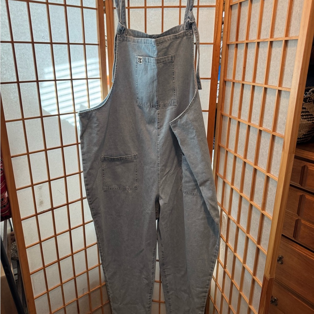 Lucy and Yak Organic Light Wash Blue Denim Dungarees